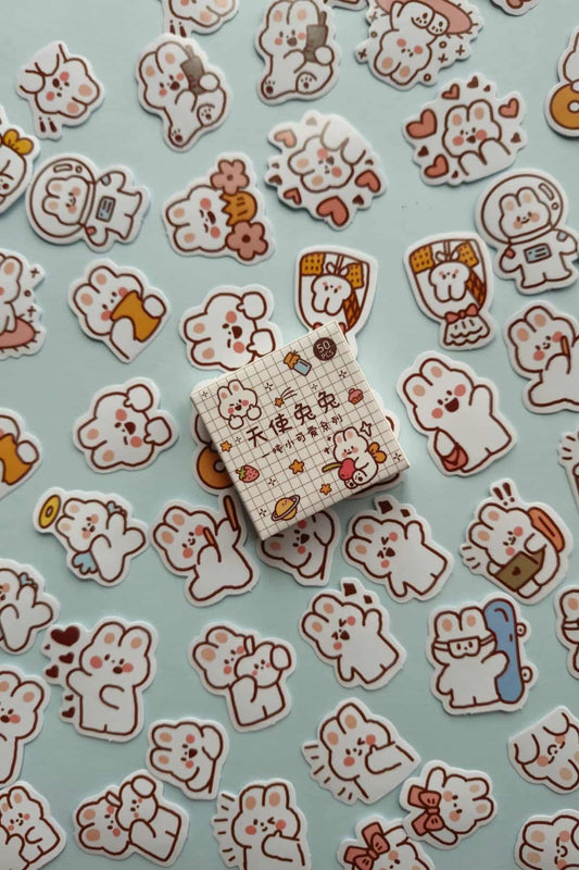 50 Adet Kawaii Sticker Seti Bullet Journal Scrapbook Laptop Ajanda Planlayıcı Mini Sevimli