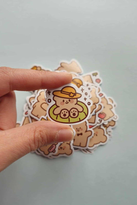 50 Adet Kawaii Ayıcık Sticker Seti Bullet Journal Scrapbook Laptop Ajanda Planlayıcı Mini Sevimli