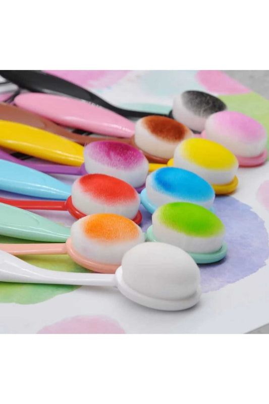 Mürekkep Karıştırma Fırçası Scrapbook Kaşık Fırça Saplı Fırça