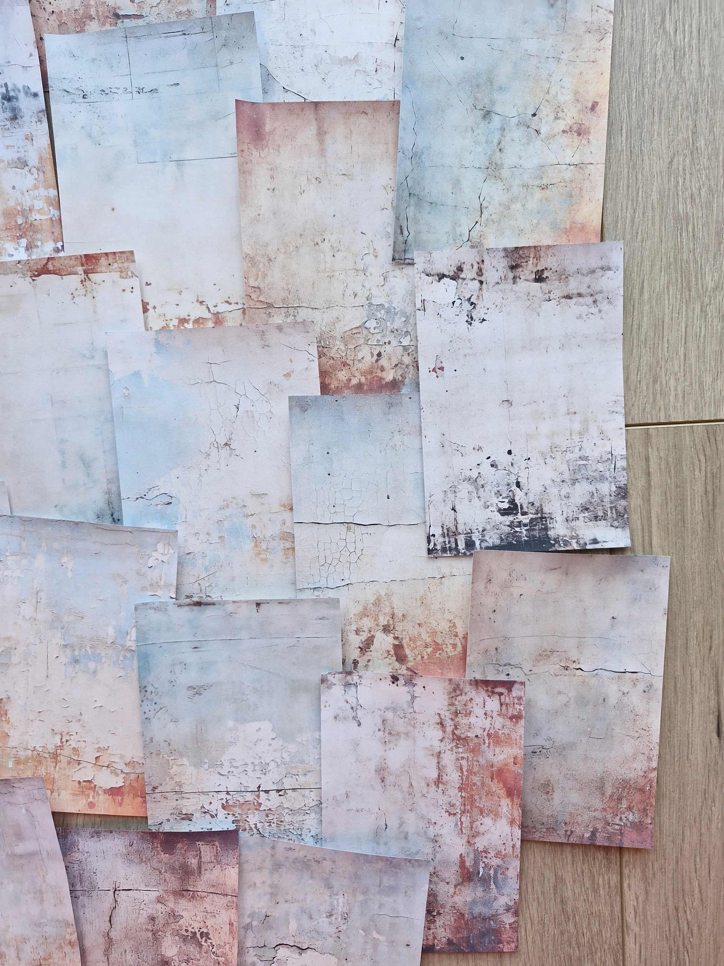 33 Adet Eskitme Vintage Temalı Scrapbook Kağıt Seti Bullet Journal Dekupaj Kağıdı