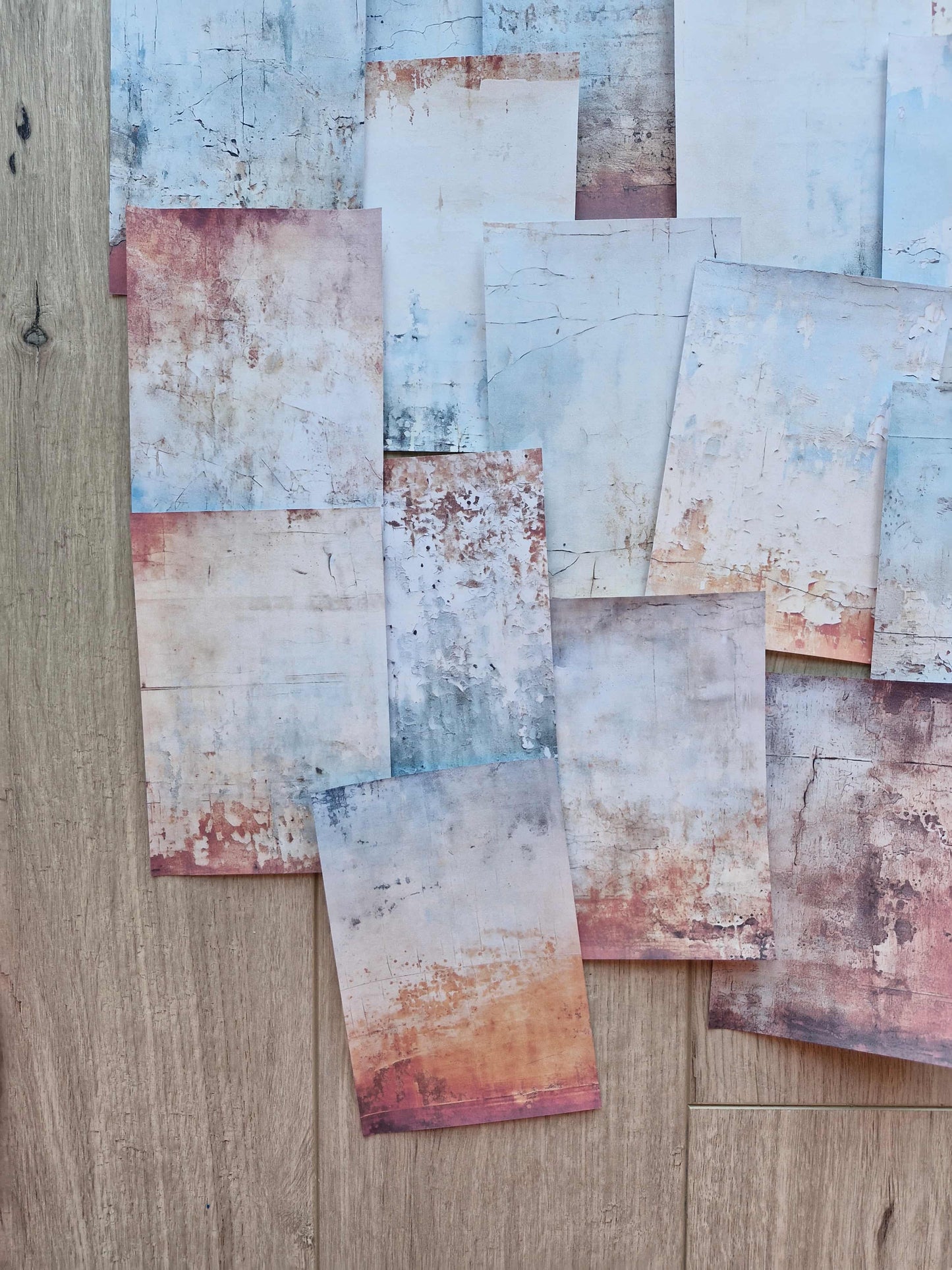 33 Adet Eskitme Vintage Temalı Scrapbook Kağıt Seti Bullet Journal Dekupaj Kağıdı