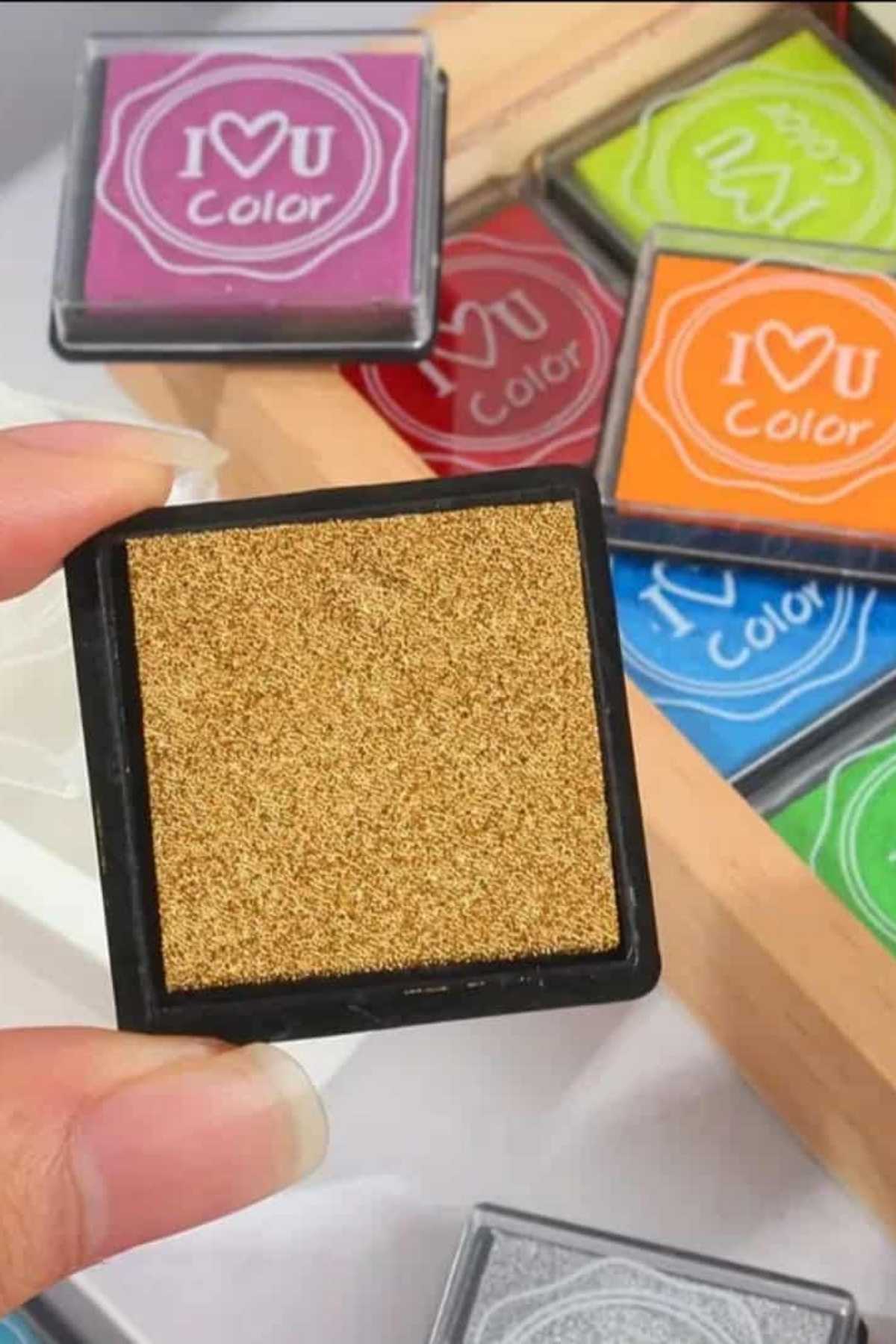 Mini Mürekkep Pedi İnkpad Istanpa Damga Scrapbook Stamp Bullet Journal Küçük Parmak Boya