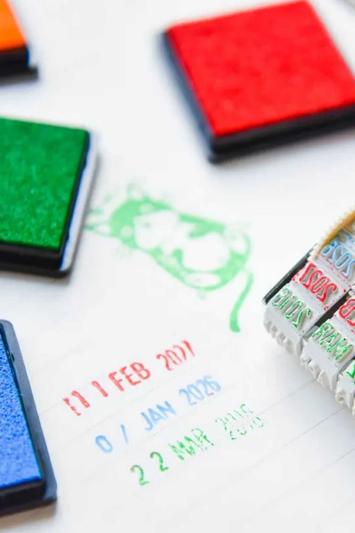 Mini Mürekkep Pedi İnkpad Istanpa Damga Scrapbook Stamp Bullet Journal Küçük Parmak Boya