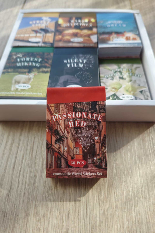 50 Sayfa Washi Sticker Kitapçığı Aesthetic Kare Sticker Ajanda Planlayıcı