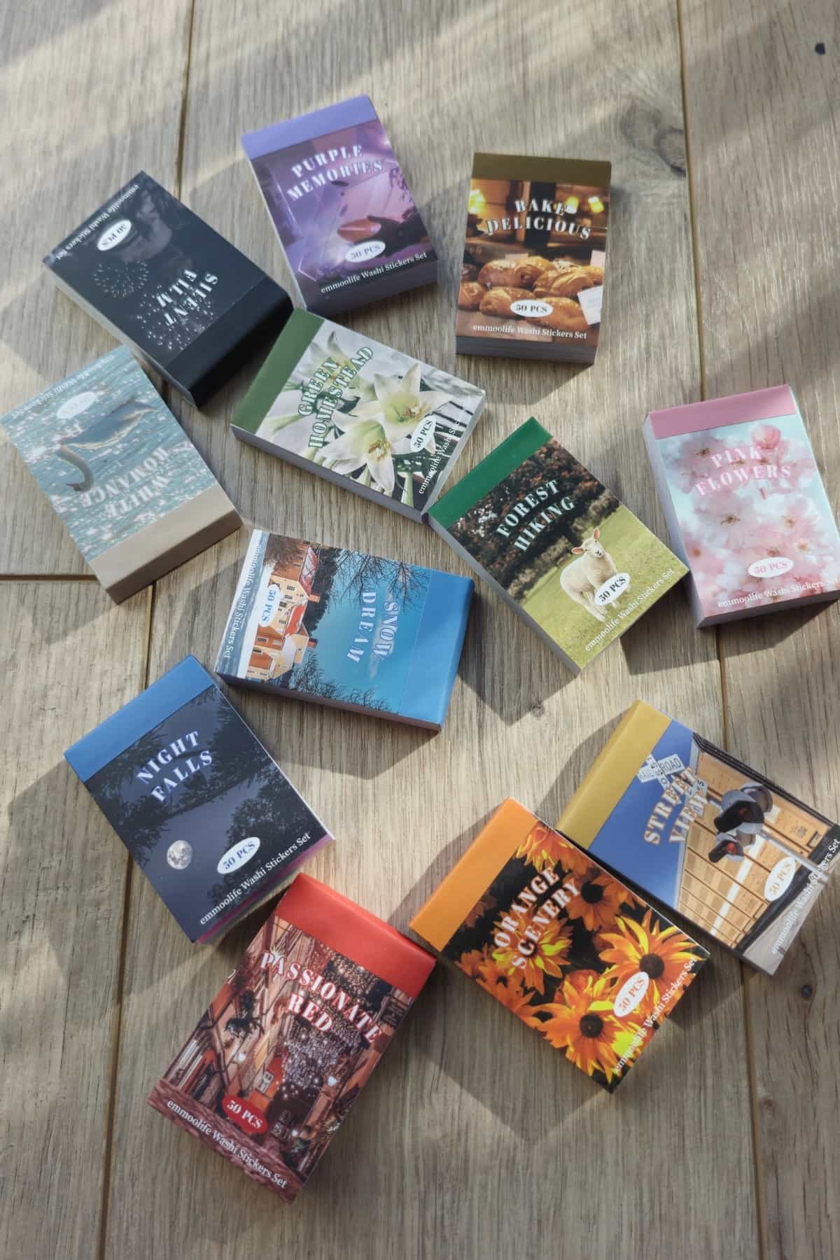 50 Sayfa Washi Sticker Kitapçığı Aesthetic Kare Sticker Ajanda Planlayıcı