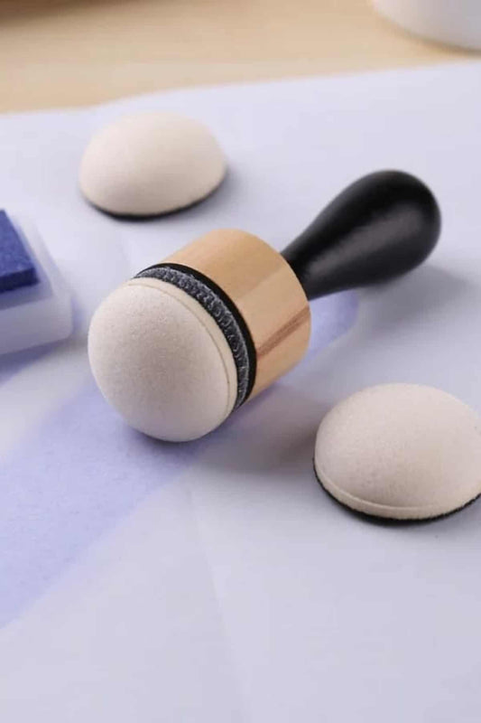 Tepeli Sünger Mürekkep Karıştırma Süngeri 5 Adet Yedek Sünger Tepeli Sünger Scrapbook Bullet Jounal