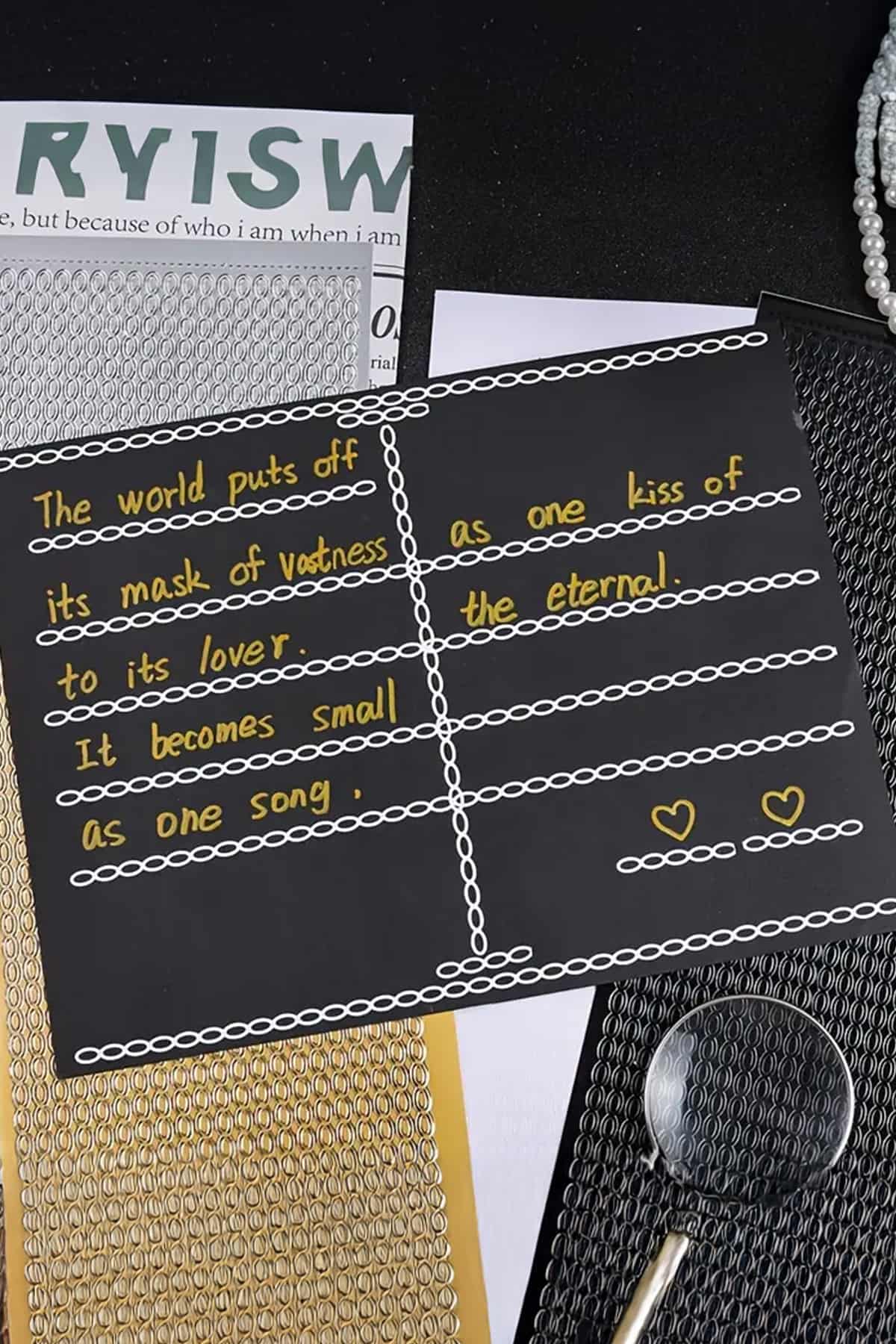 4 Sayfa Zincir Sticker Seti Parlak Bullet Journal Scrapbook Laptop Ajanda Planlayıcı Süsleme