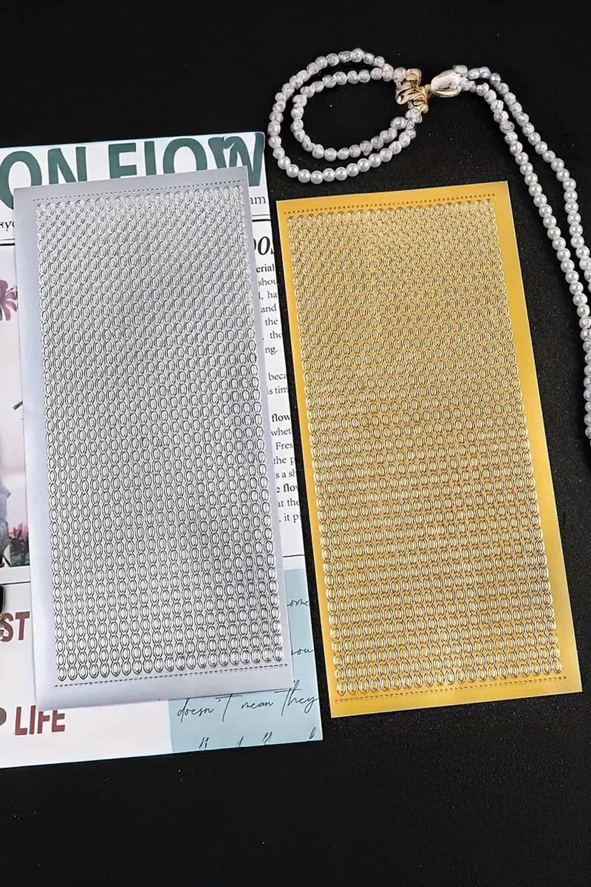 4 Sayfa Zincir Sticker Seti Parlak Bullet Journal Scrapbook Laptop Ajanda Planlayıcı Süsleme