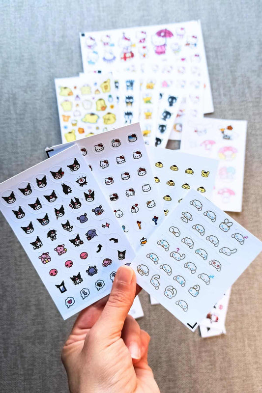 500 Adet Hello Kitty Sticker Seti 20 Parça Kuromi My Melody Sanrio Laptop Sticker