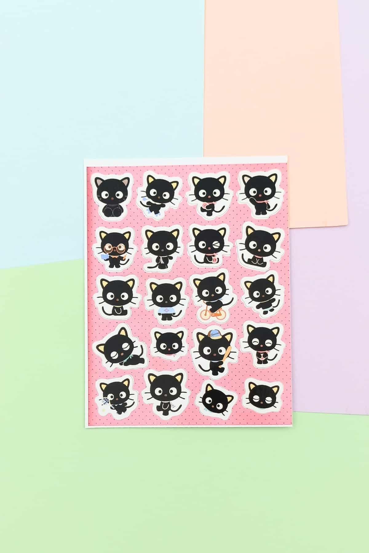 4 Parça 90 Adet Sanrio Sticker Seti Sevimli Sticker Seti Hello Kitty Badtz Kuroppi Chococat Sticker