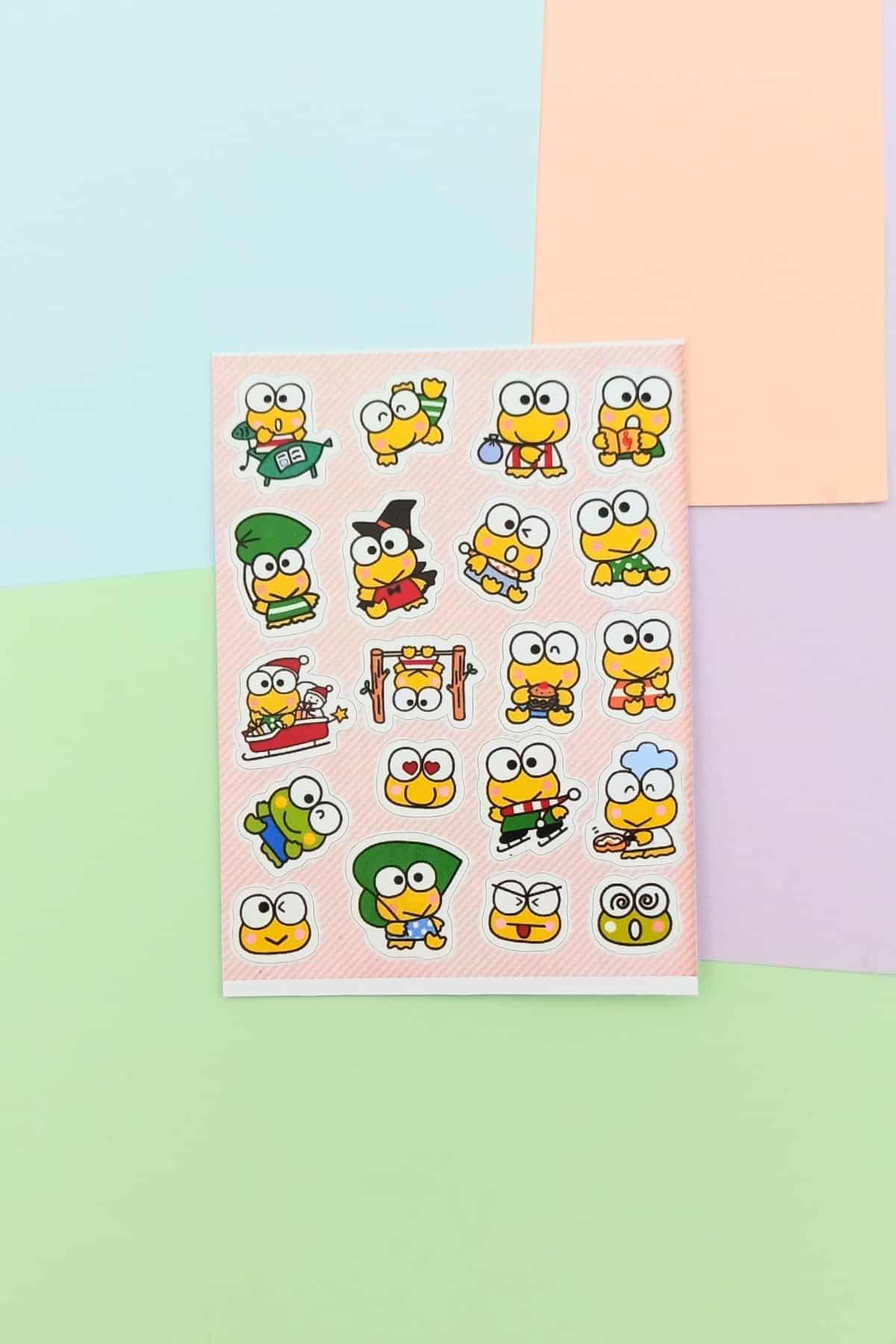 4 Parça 90 Adet Sanrio Sticker Seti Sevimli Sticker Seti Hello Kitty Badtz Kuroppi Chococat Sticker