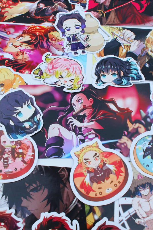29 Adet Demon Slayer Sticker Seti Laptop Sticker Kimetsu No Yaiba Sticker Anime Sticker