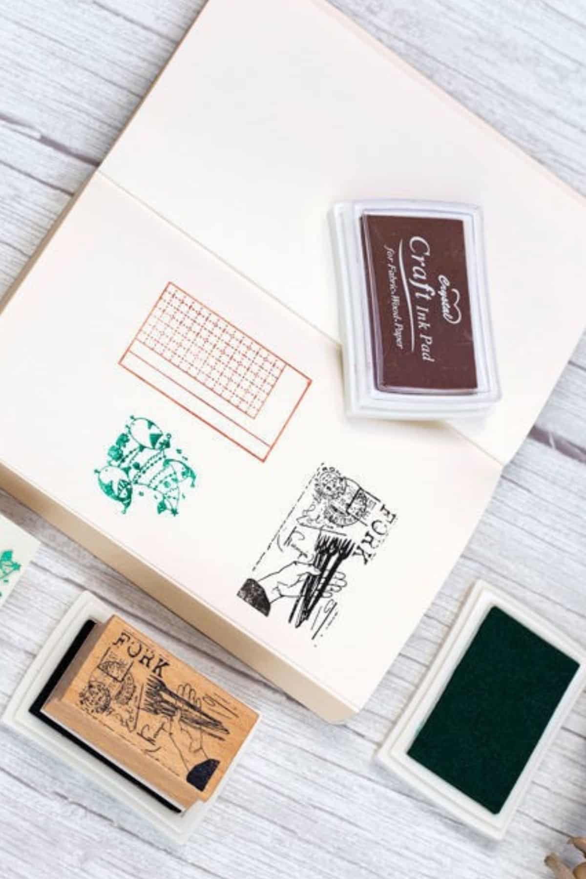 Mürekkep Pedi Inkpad Istanpa Damga Scrapbook Stamp Bullet Journal Açık Yeşil