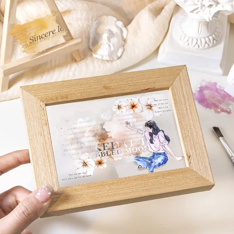 20 Adet Şeffaf Mürekkep Lekesi Sticker Seti Bullet Journal Scrapbook Şeffaf Sticker Laptop Ajanda Planlayıcı