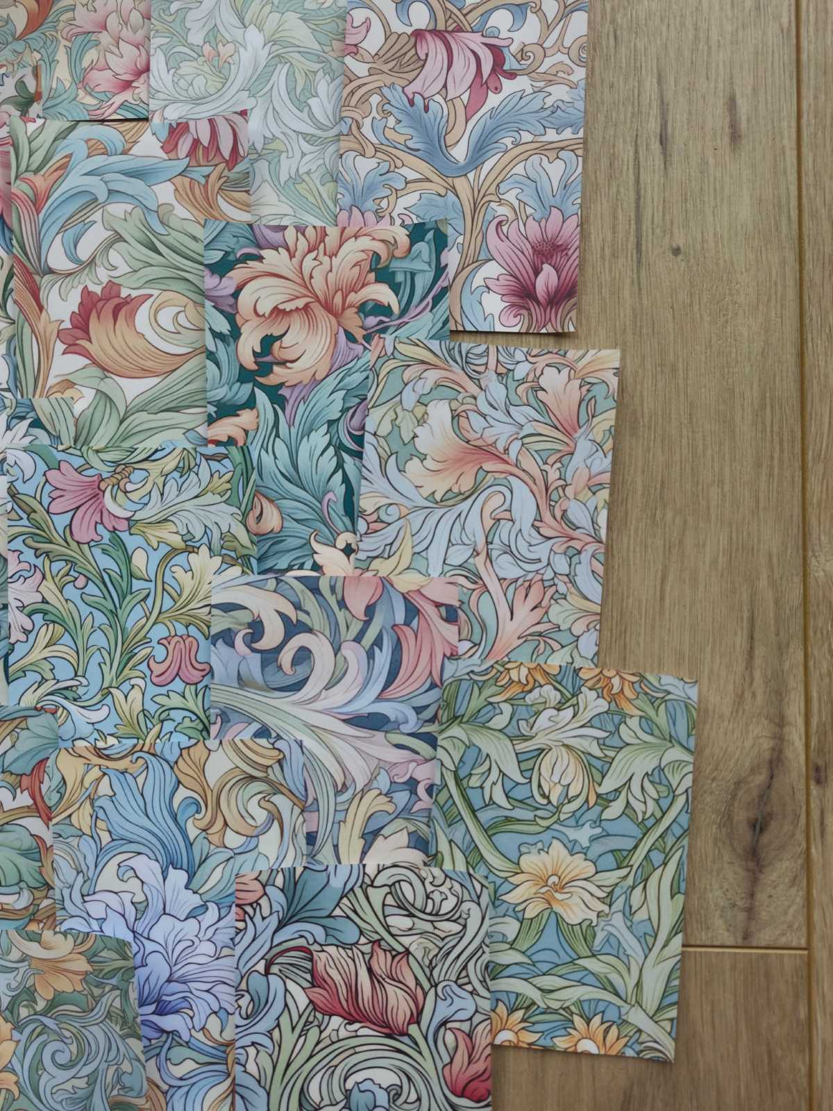15 Adet Şal Desen Scrapbook Kağıt Seti Bullet Journal Dekupaj Kağıdı