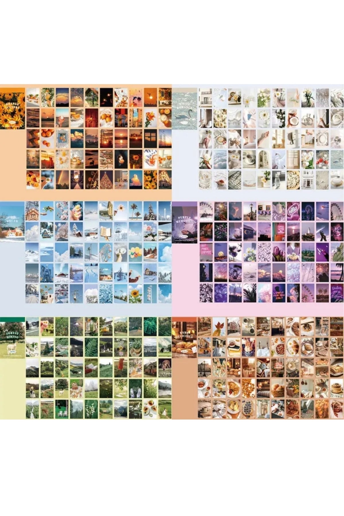 600 Adet Washi Sticker Seti 12 Adet Sticker Kitapçığı Aesthetic Kare Sticker Ajanda Planlayıcı