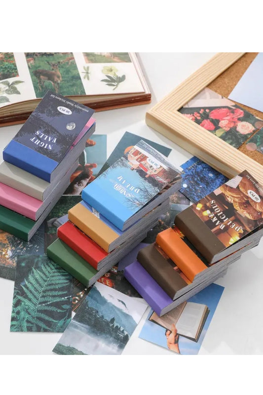 600 Adet Washi Sticker Seti 12 Adet Sticker Kitapçığı Aesthetic Kare Sticker Ajanda Planlayıcı