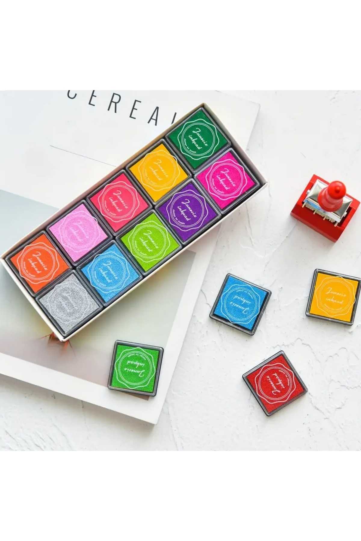 Mini Mürekkep Pedi İnkpad Istanpa Damga Scrapbook Stamp Bullet Journal Küçük Parmak Boya