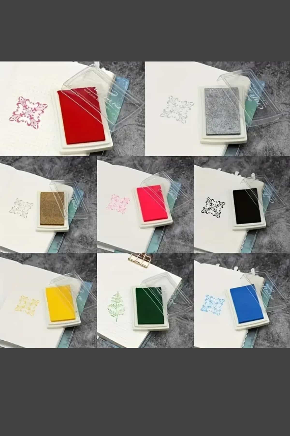 Mürekkep Pedi Inkpad Istanpa Damga Scrapbook Stamp Bullet Journal Açık Yeşil