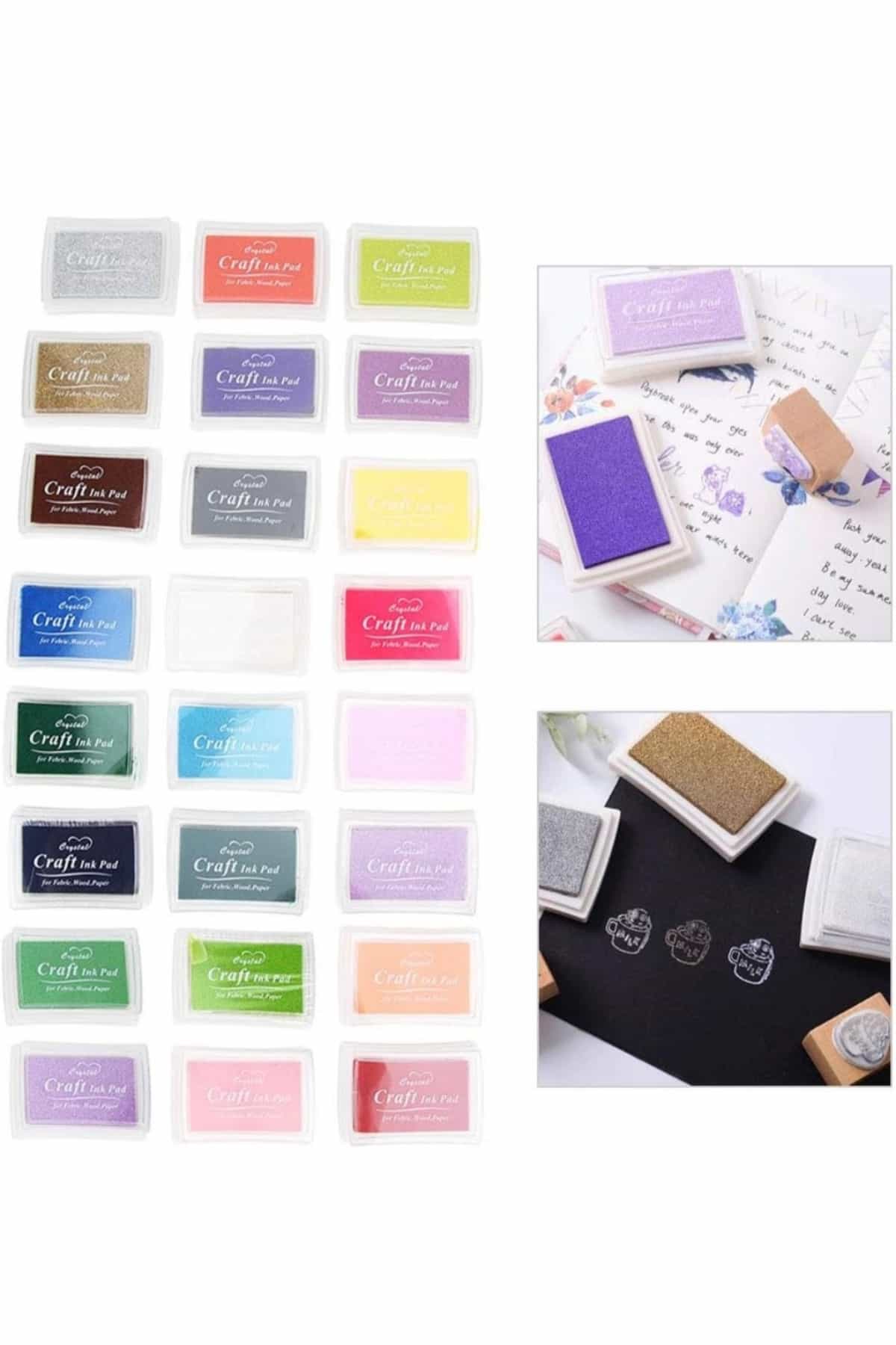 Mürekkep Pedi Inkpad Istanpa Damga Scrapbook Stamp Bullet Journal Açık Yeşil