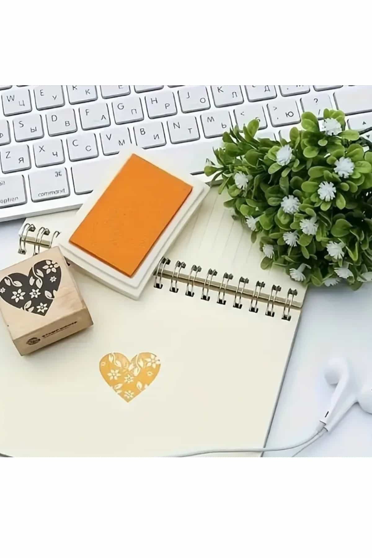 Mürekkep Pedi Inkpad Istanpa Damga Scrapbook Stamp Bullet Journal Açık Yeşil
