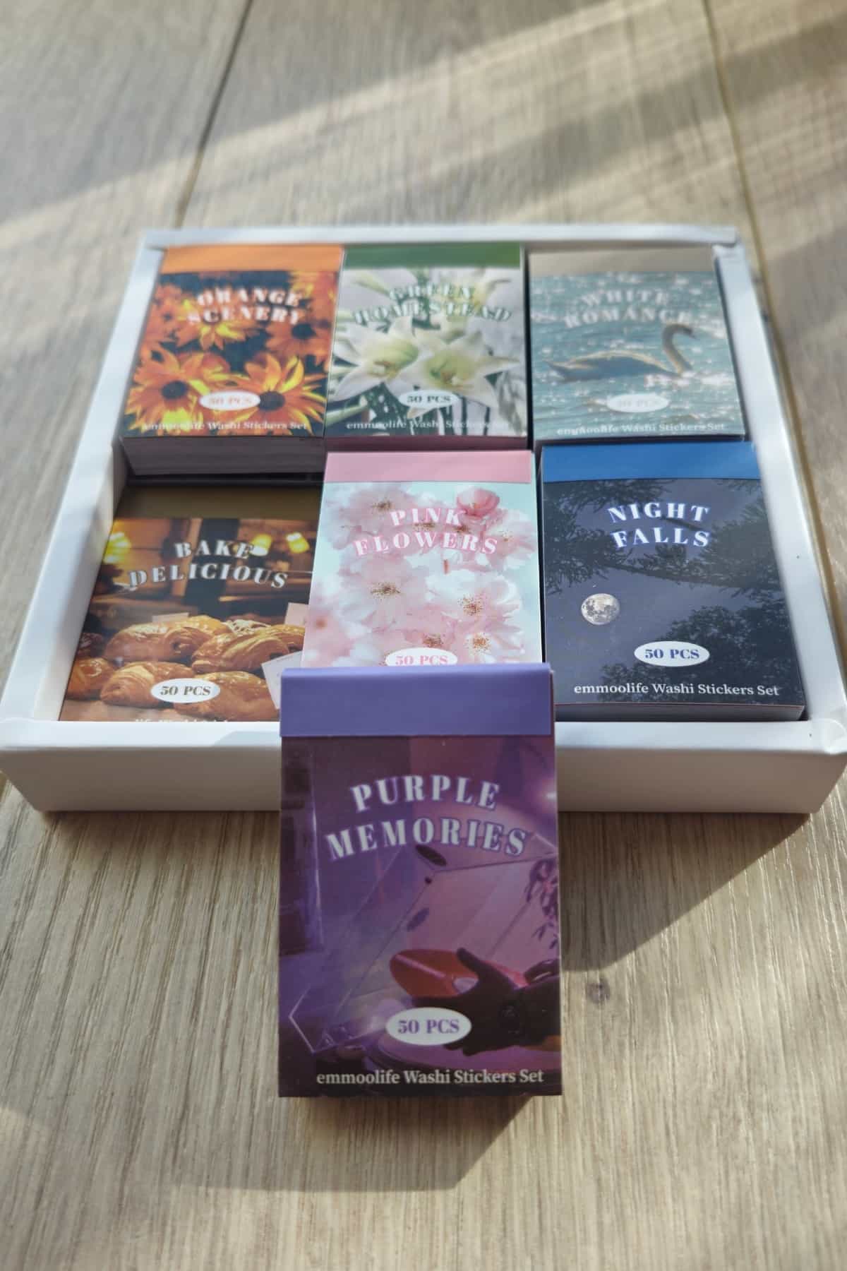 50 Sayfa Washi Sticker Kitapçığı Aesthetic Kare Sticker Ajanda Planlayıcı