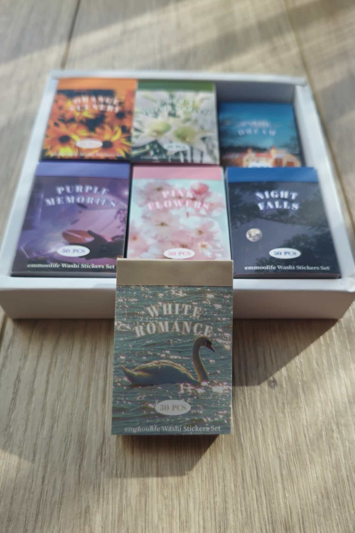 50 Sayfa Washi Sticker Kitapçığı Aesthetic Kare Sticker Ajanda Planlayıcı