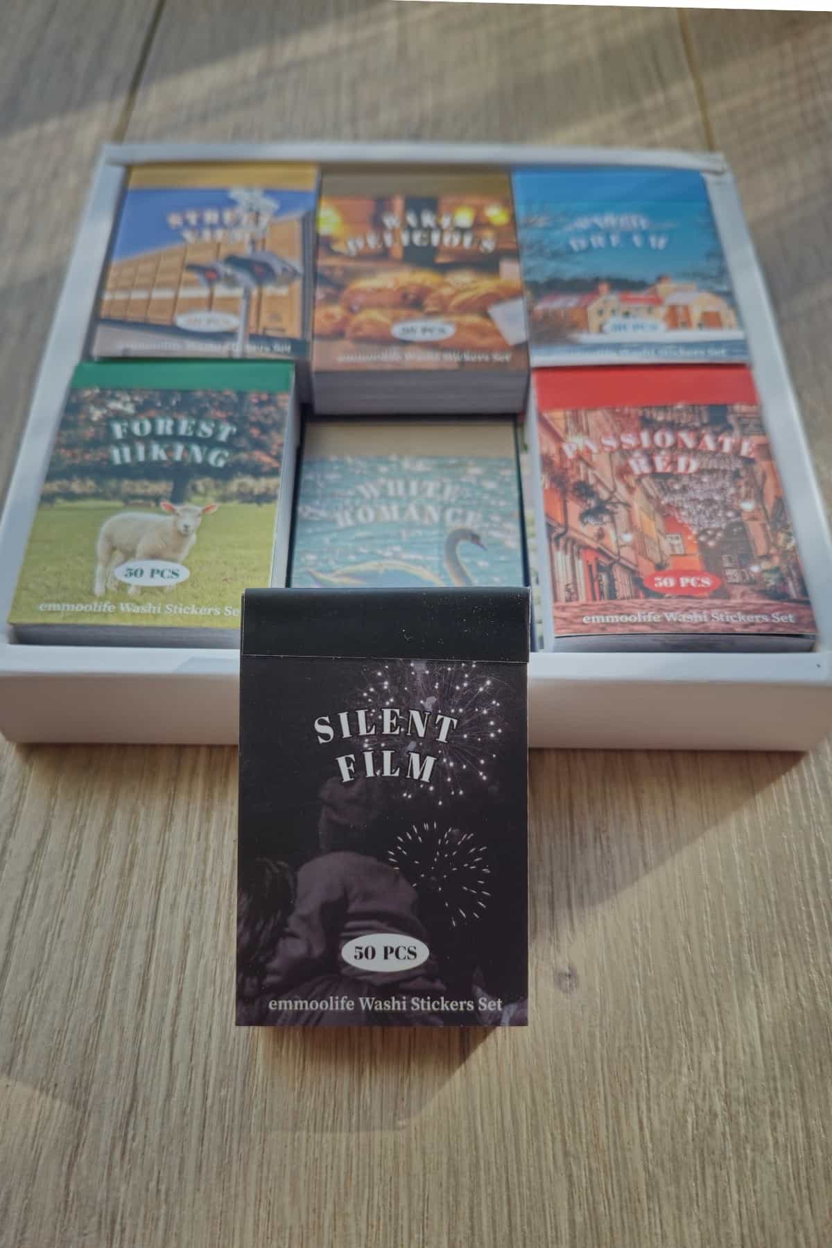 50 Sayfa Washi Sticker Kitapçığı Aesthetic Kare Sticker Ajanda Planlayıcı