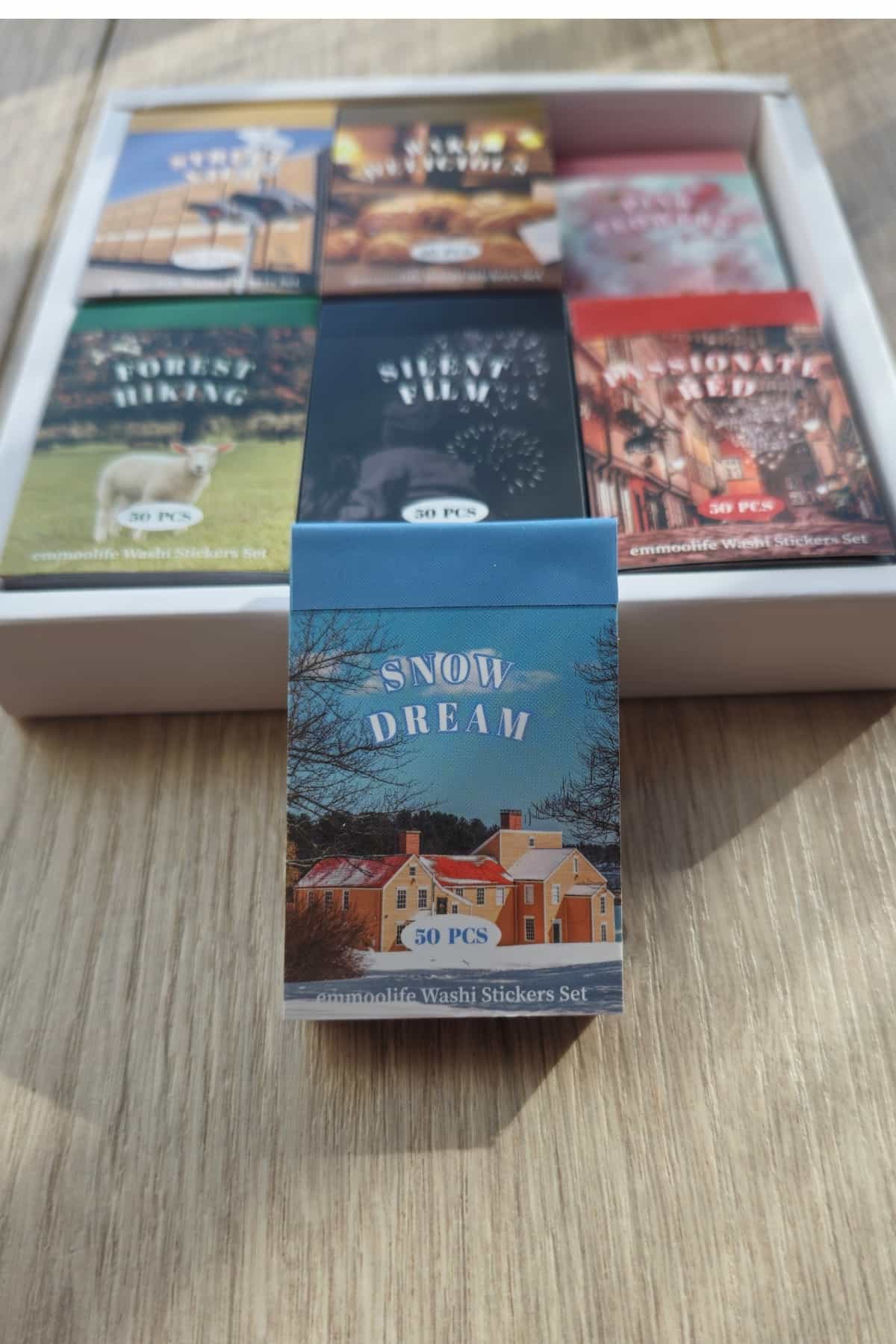 50 Sayfa Washi Sticker Kitapçığı Aesthetic Kare Sticker Ajanda Planlayıcı
