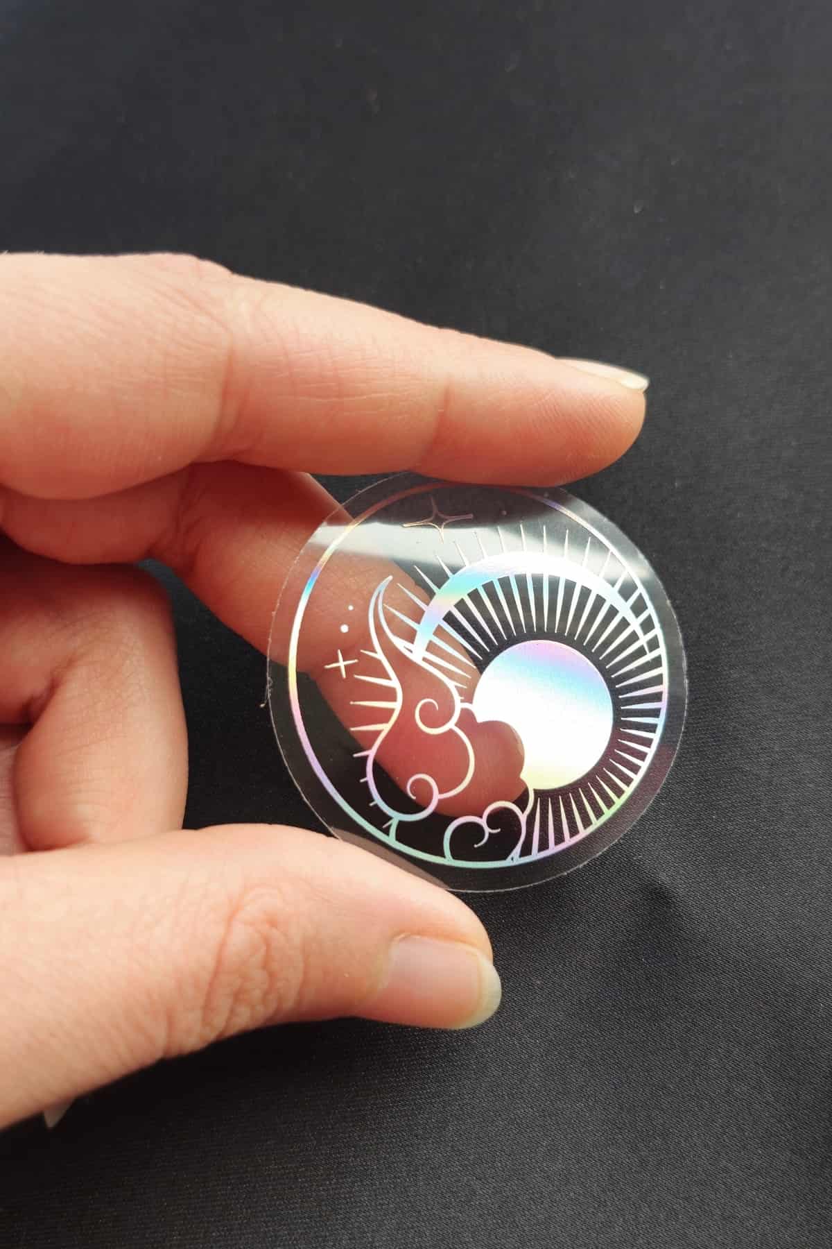 70 Adet Yuvarlak Astronomi Şeffaf Sticker Bullet Journal Scrapbook Laptop Ajanda Planlayıcı Gümüş