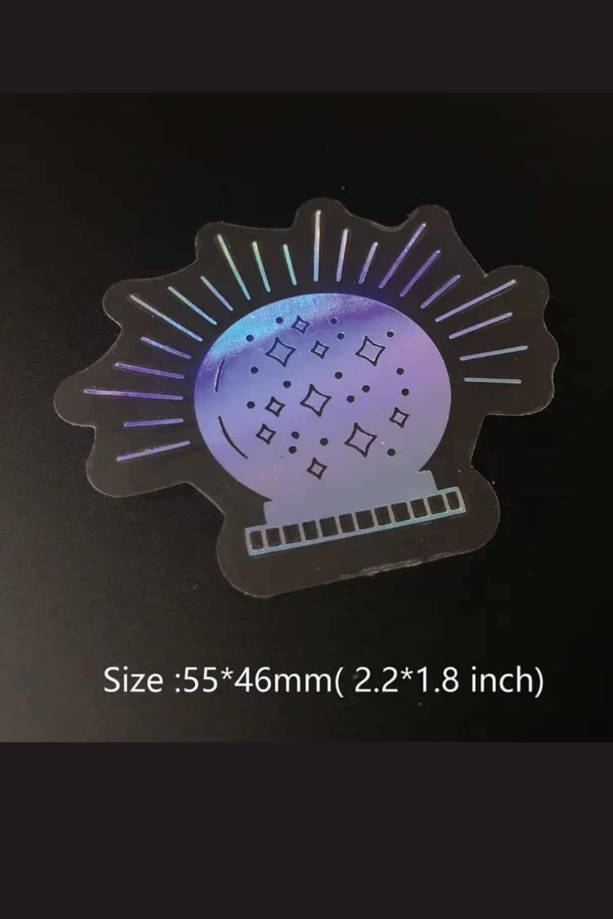 50 Adet Astronomi Şeffaf Sticker Bullet Journal Scrapbook Laptop Ajanda Planlayıcı Gümüş Lazer