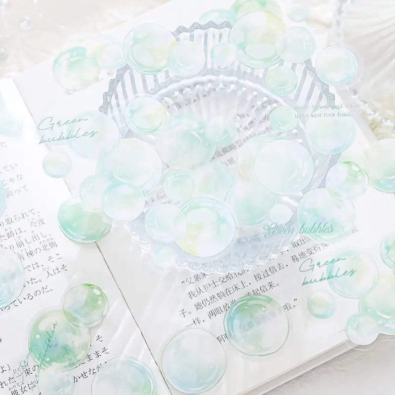 30 Adet Şeffaf Baloncuk Sticker Seti Bullet Journal Scrapbook Şeffaf Bubble  Sticker Laptop Ajanda Planlayıcı
