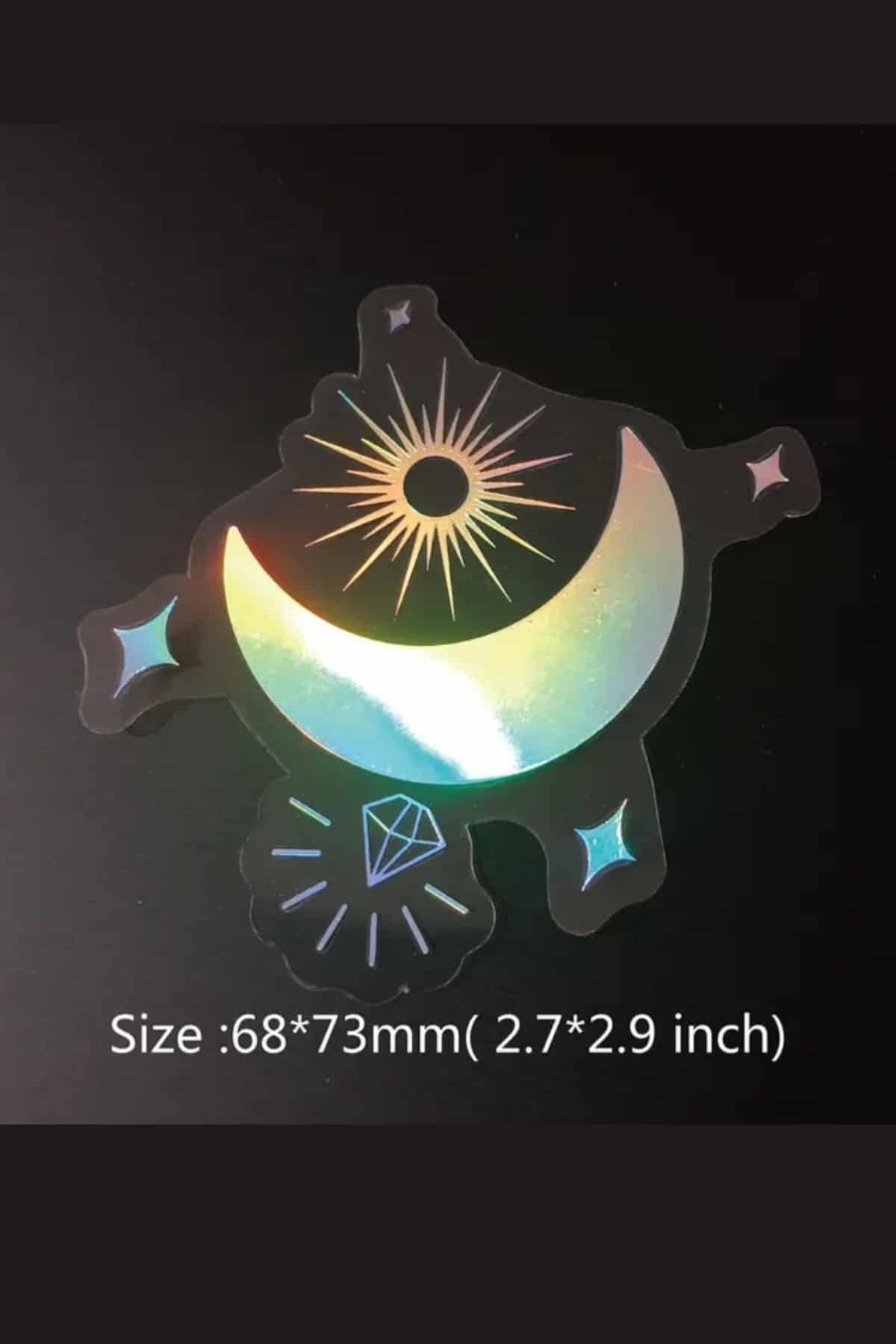 50 Adet Astronomi Şeffaf Sticker Bullet Journal Scrapbook Laptop Ajanda Planlayıcı Gümüş Lazer