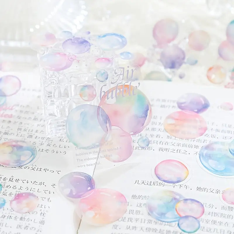 30 Adet Şeffaf Baloncuk Sticker Seti Bullet Journal Scrapbook Şeffaf Bubble  Sticker Laptop Ajanda Planlayıcı