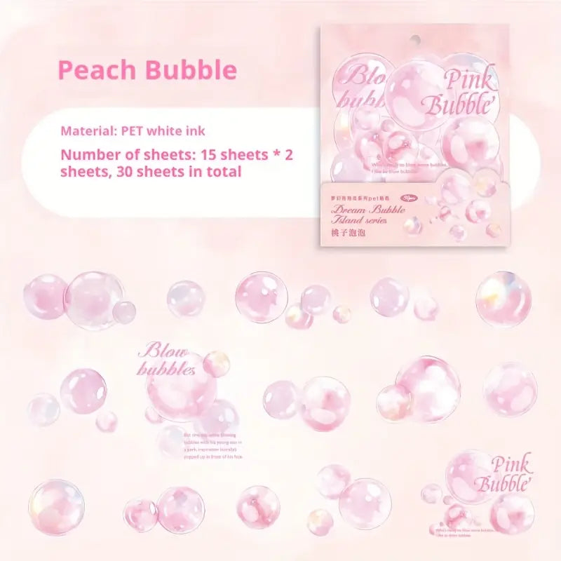 30 Adet Şeffaf Baloncuk Sticker Seti Bullet Journal Scrapbook Şeffaf Bubble  Sticker Laptop Ajanda Planlayıcı