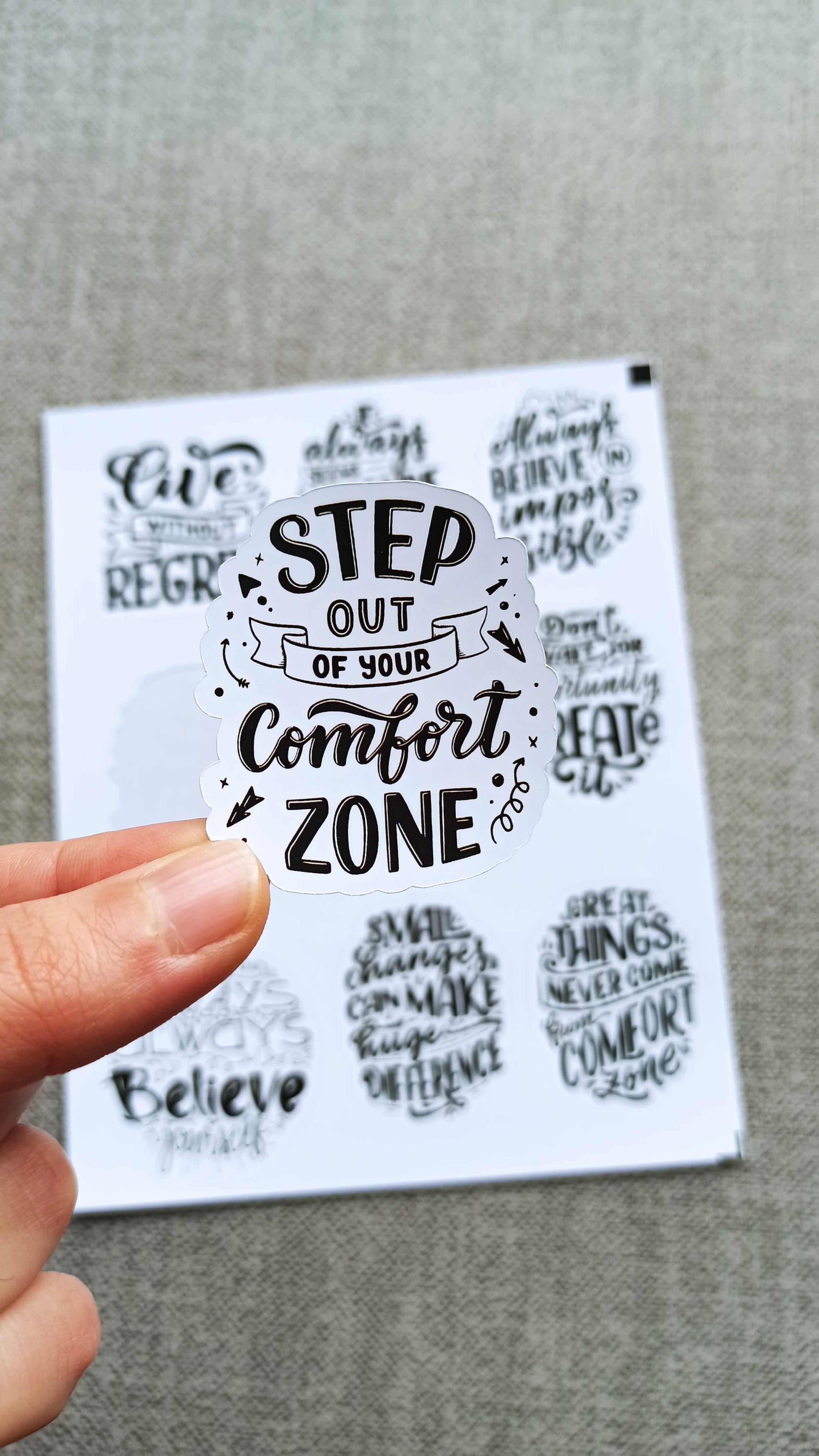 32 Adet Motivasyon Sticker Seti Cümle Sticker Seti Bullet Journal Laptop Termos Scrapbook