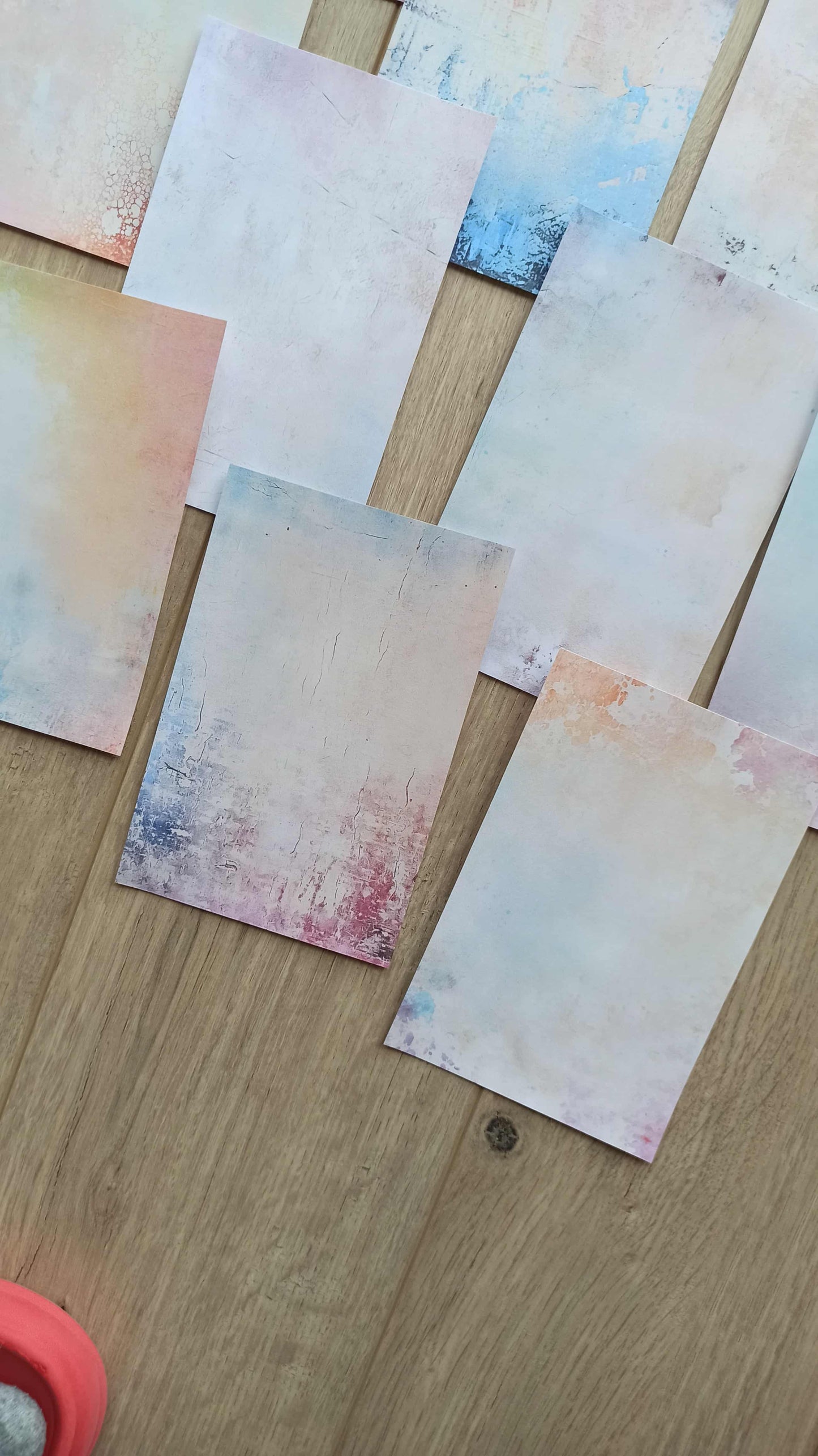 12 Adet Soft Pastel Renk Temalı Scrapbook Kağıt Seti Bullet Journal Dekupaj Kağıdı