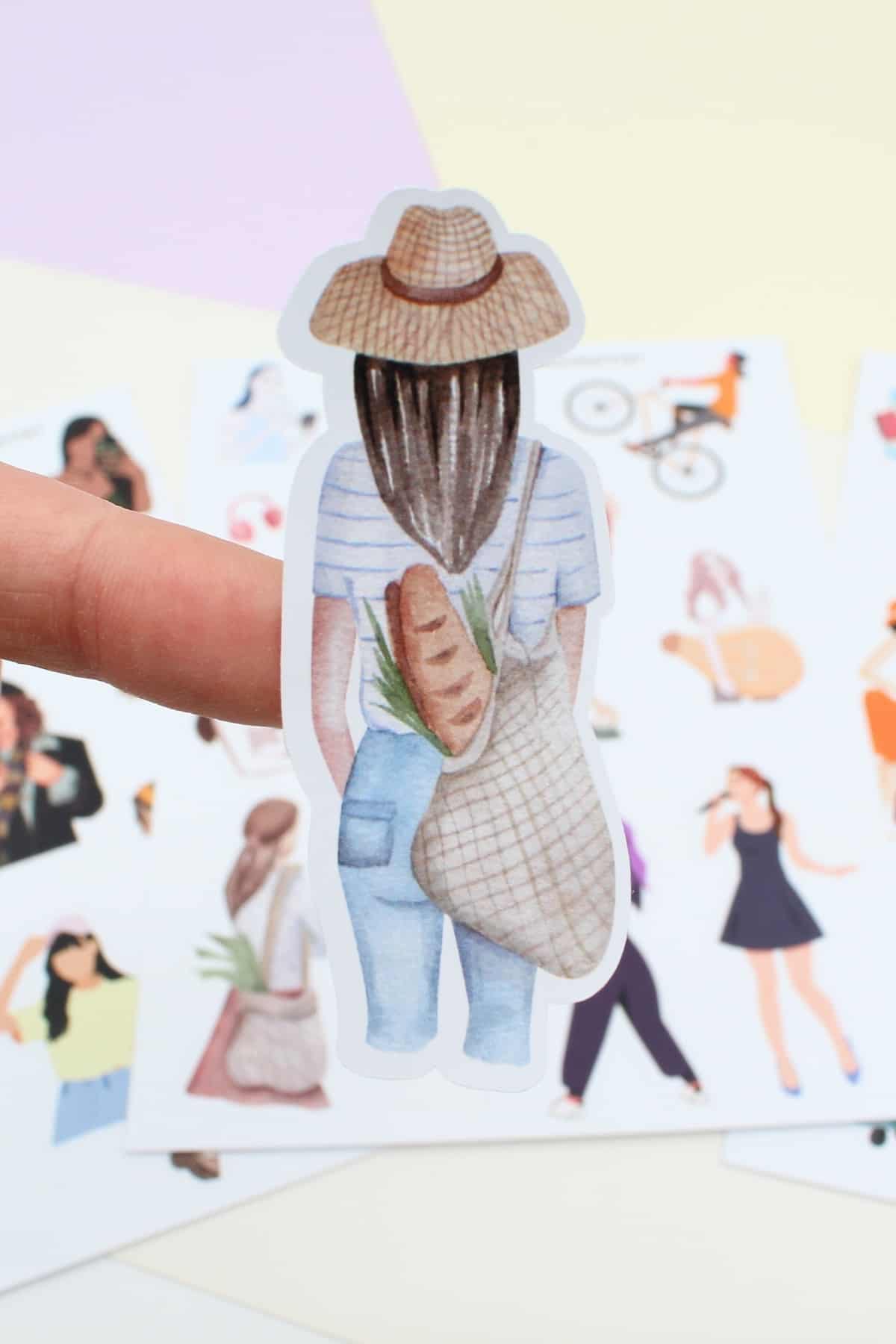 43 Adet Girls Kız Sticker Seti Bullet Journal Seyahat Sticker