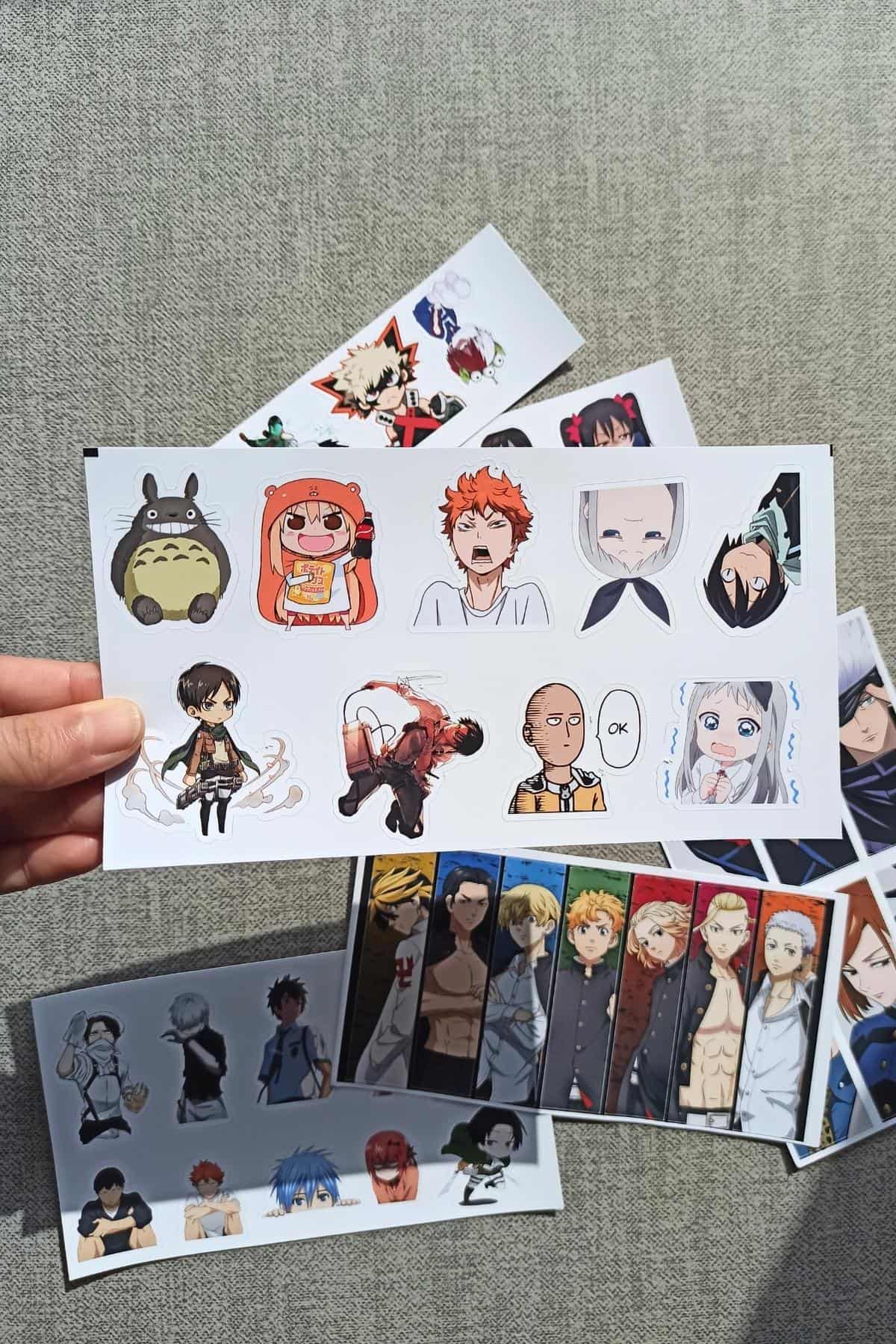 41 Adet Karışık Anime Sticker Seti Laptop Sticker