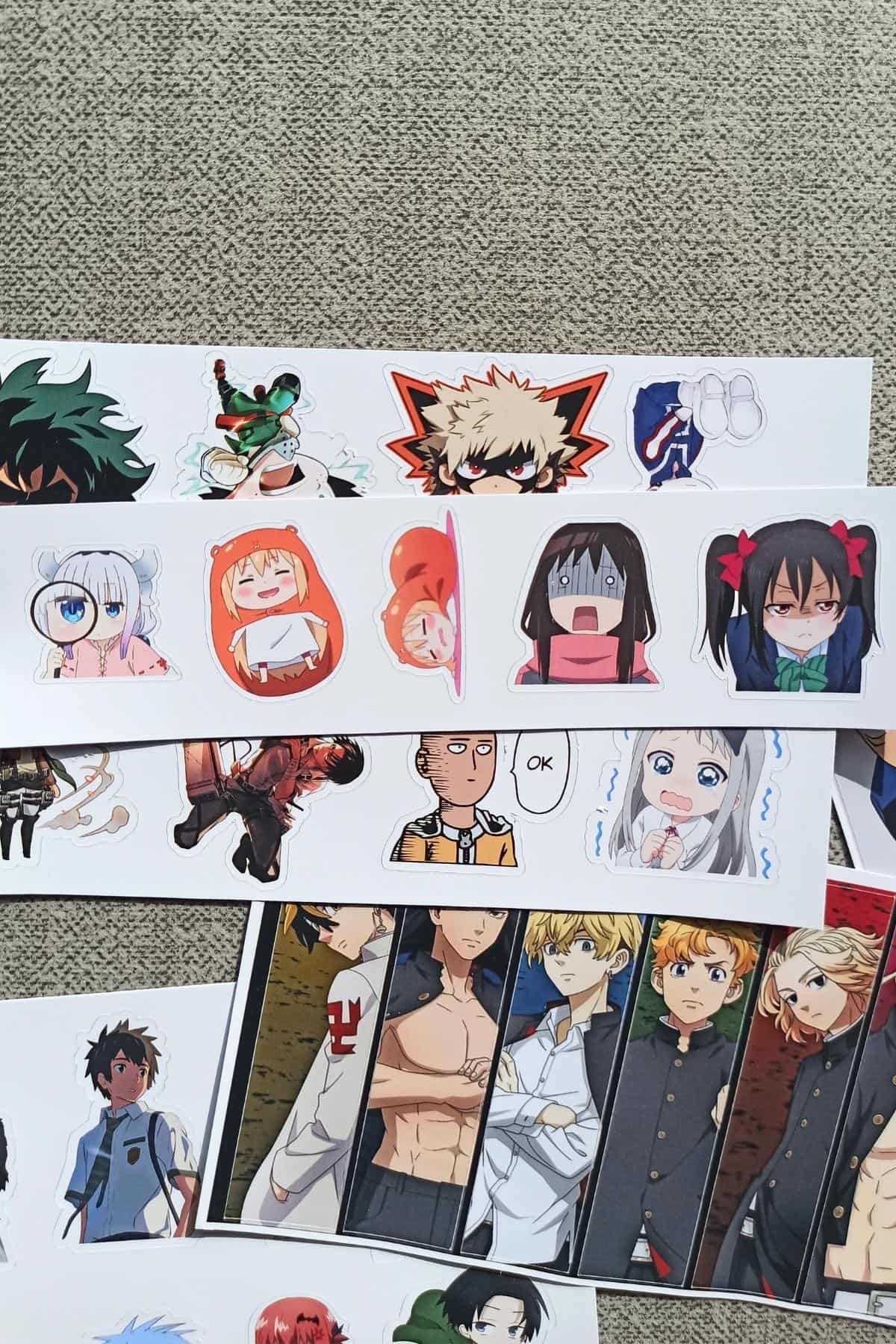 41 Adet Karışık Anime Sticker Seti Laptop Sticker