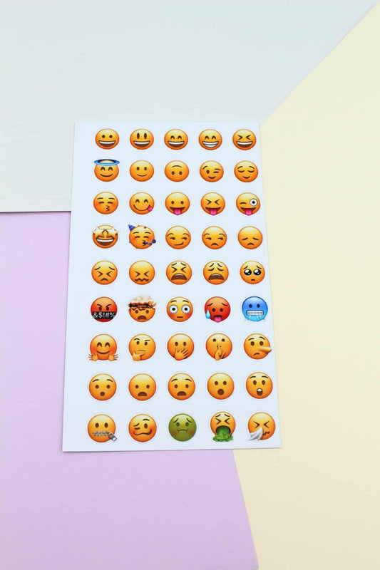 108 Adet Emoji Sticker Seti Sevimli Sticker Scrapbook Sticker Whatsapp Emoji Sticker Kedi Sticker Ku