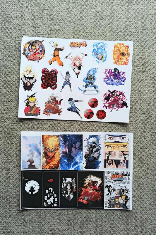 18 Adet Naruto Sticker Anime Sticker Laptop Sticker