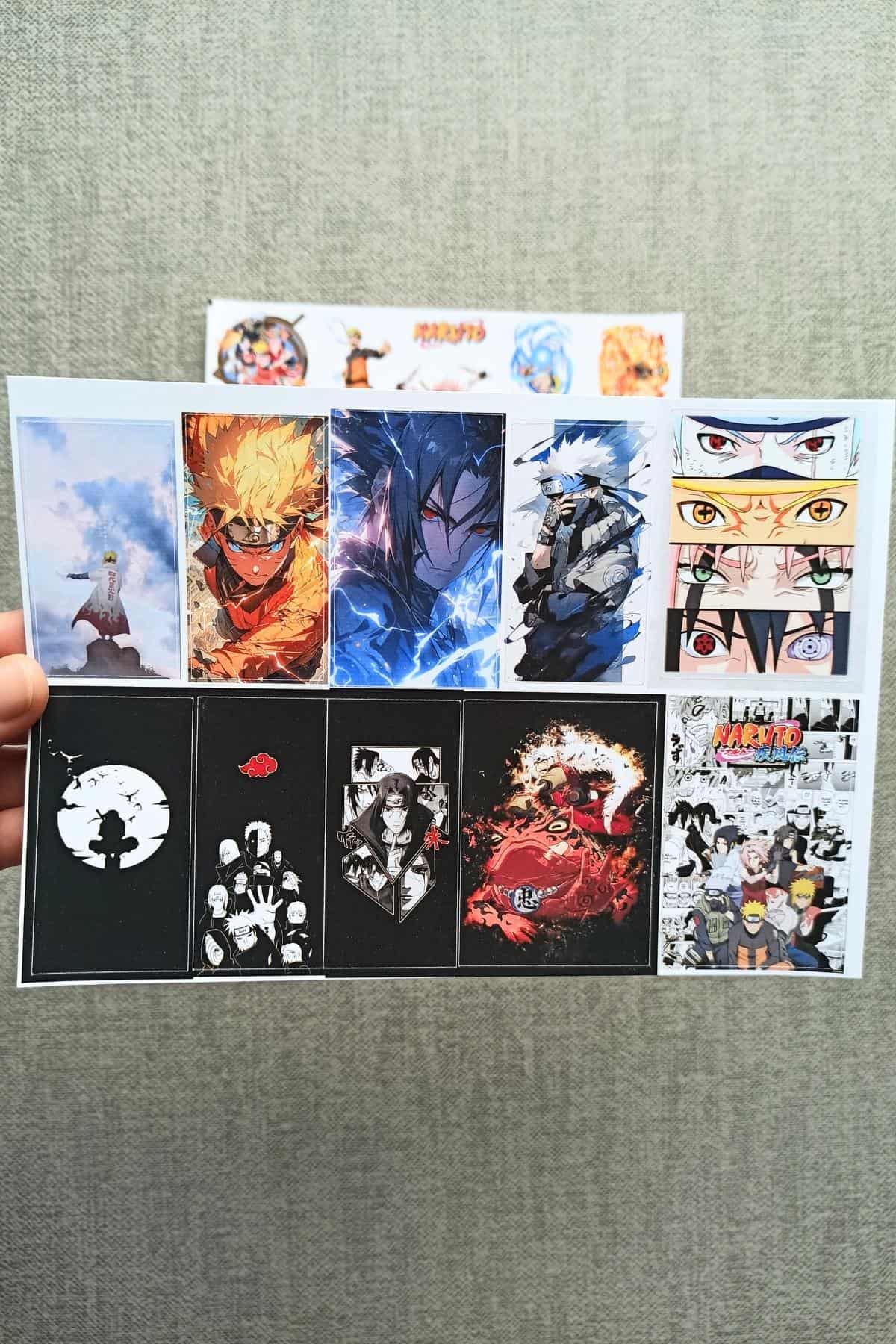 18 Adet Naruto Sticker Anime Sticker Laptop Sticker