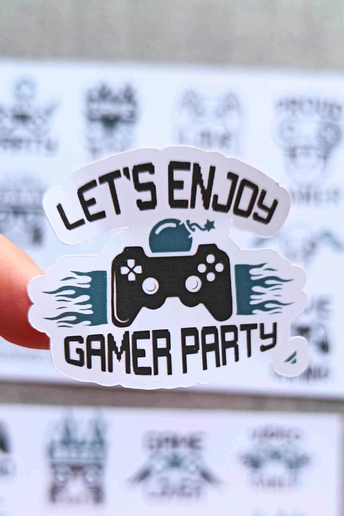 24 Adet Gamer Sticker Seti Oyuncu Sticker Laptop Sticker