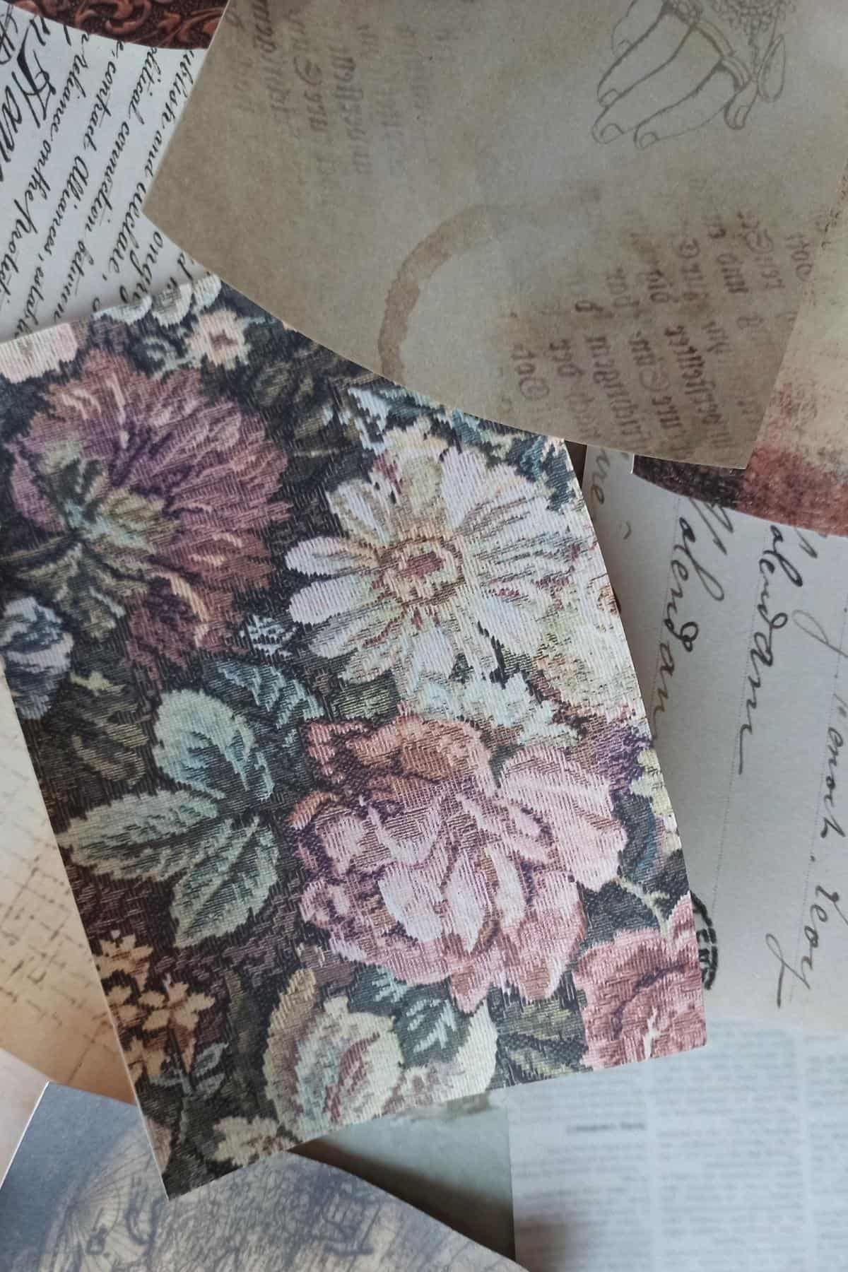 100 Adet Eskitme Vintage Temalı Scrapbook Kağıt Seti Bullet Journal Dekupaj Kağıdı