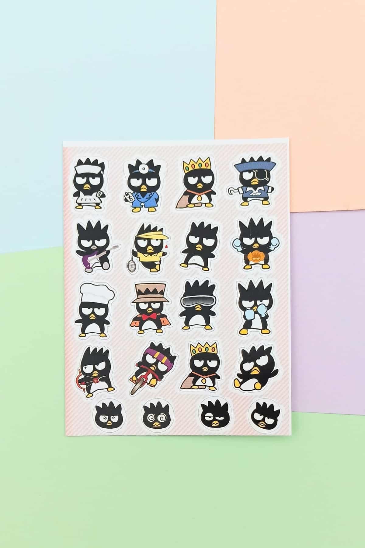 4 Parça 90 Adet Sanrio Sticker Seti Sevimli Sticker Seti Hello Kitty Badtz Kuroppi Chococat Sticker