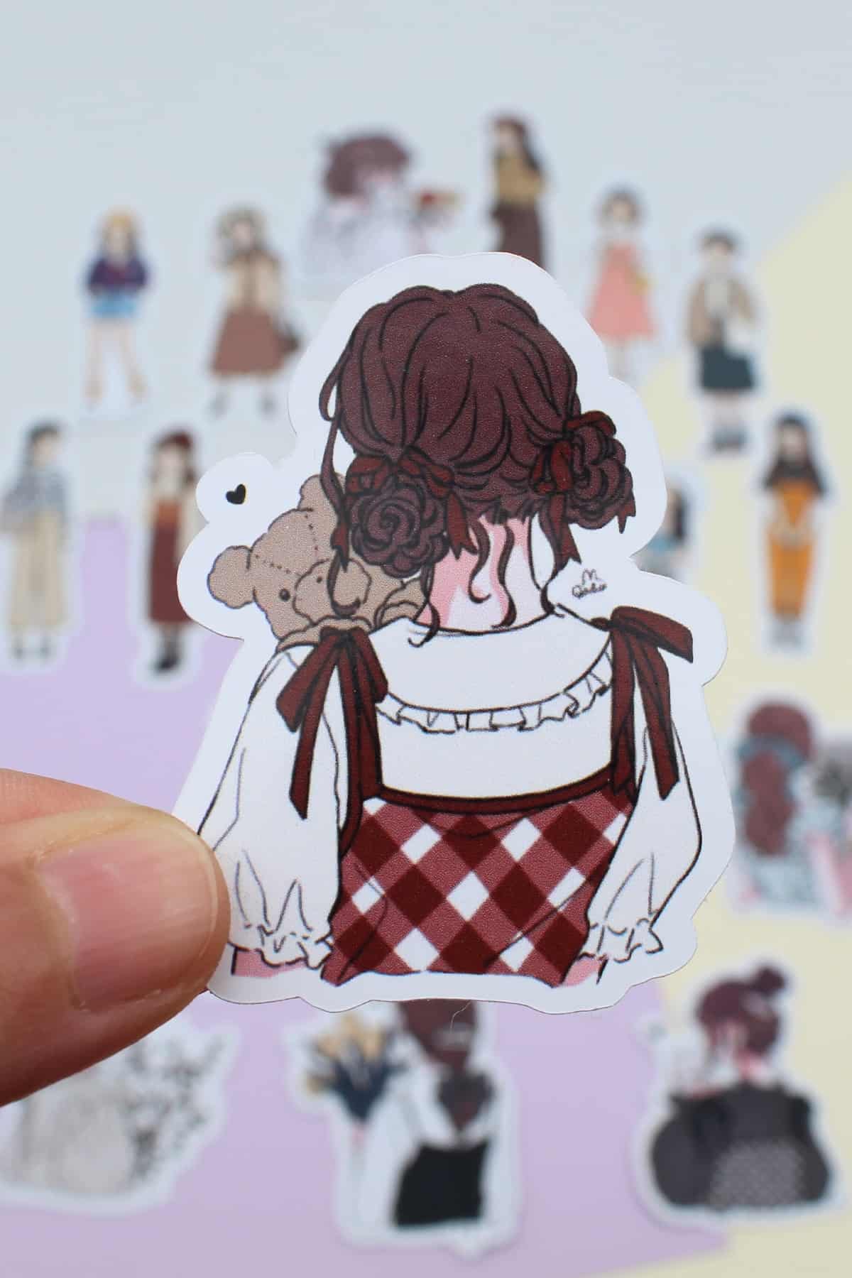 21 Adet Kız Sticker Seti Bullet Journal Sticker Scrapbook Sticker Girls Sticker Seti