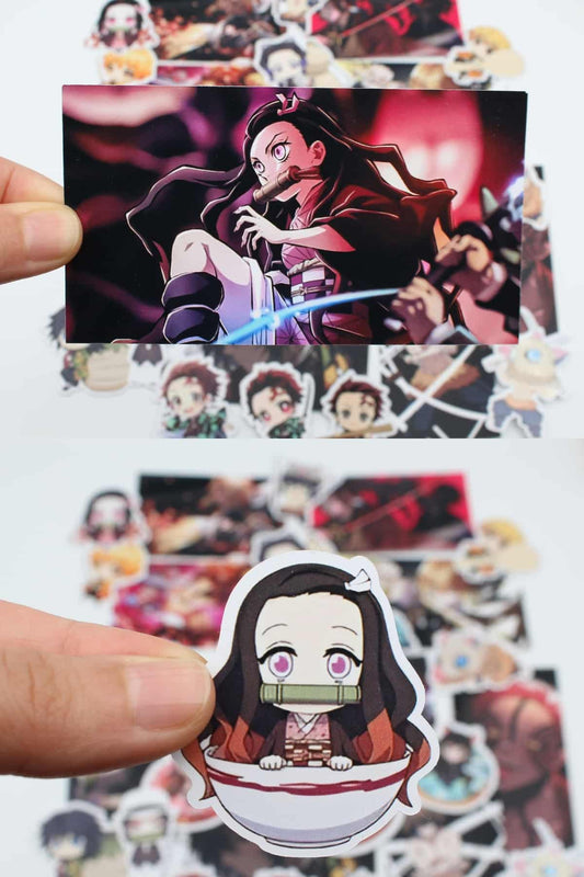 29 Adet Demon Slayer Sticker Seti Laptop Sticker Kimetsu No Yaiba Sticker Anime Sticker