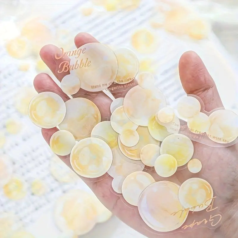 30 Adet Şeffaf Baloncuk Sticker Seti Bullet Journal Scrapbook Şeffaf Bubble  Sticker Laptop Ajanda Planlayıcı