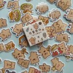 50 Adet Kawaii Ayıcık Sticker Seti Bullet Journal Scrapbook Laptop Ajanda Planlayıcı Mini Sevimli